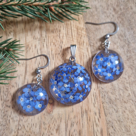 Nefelejcs acél ékszer szett [1]