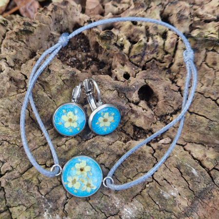 Vadvirág acél ékszer szett [2]