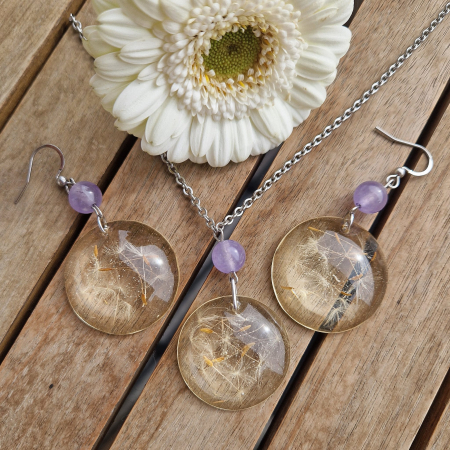 Set bijuterii din oțel cu păpădie [1]