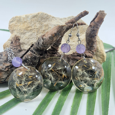 Set bijuterii - Set bijuterii din oțel cu păpădie