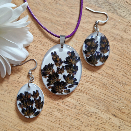 Levendula acél ékszer szett [1]
