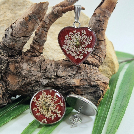 Mezei turbolya acél ékszer szett