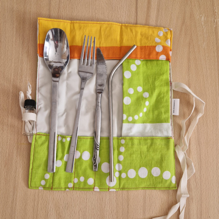 Suport pentru tacâmuri de călătorie - Suport pentru tacâmuri de călătorie - verde