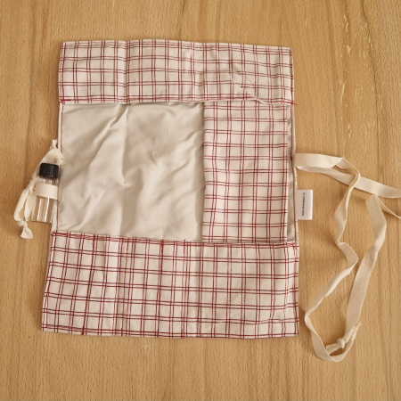 Suport pentru tacâmuri de călătorie - alb, bordo [2]