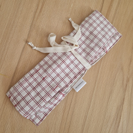 Suport pentru tacâmuri de călătorie - alb, bordo [1]