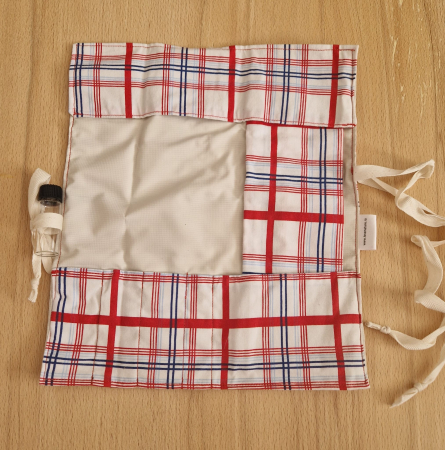 Suport pentru tacâmuri de călătorie - rosu, alb, albastru [4]