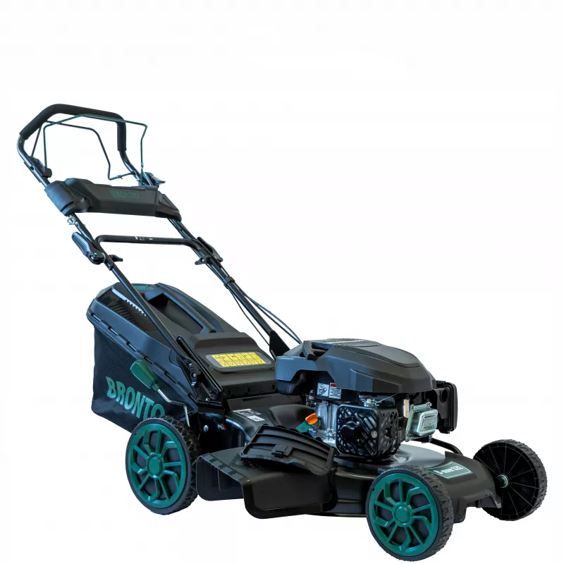 masina tuns gazon, pe benzina, cu autopropulsie BRONTO B-MOW 53S, latime de lucru 53 cm, motor RV190-S 190cc, putere 3.6kW [1]