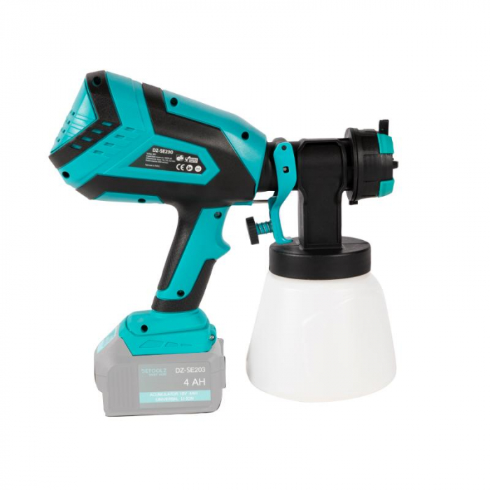Pistol vopsit 18V 600ml/min rezervor 1000ml [1]