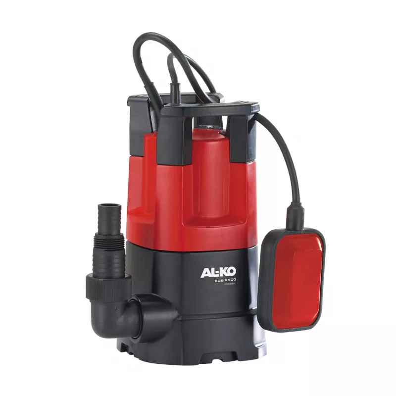 Pompa apa curata submersibila AL-KO SUB 6500 Classic, putere 250W, debit 6500 l/h, imersie 5m, refulare 6m, 0.6bar, aspiratie plana 25mm, cablu 10m [1]