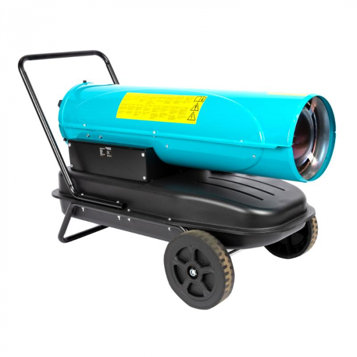Tun de caldura pe motorina Detoolz, 30kW, 35L, cu roti de transport [2]