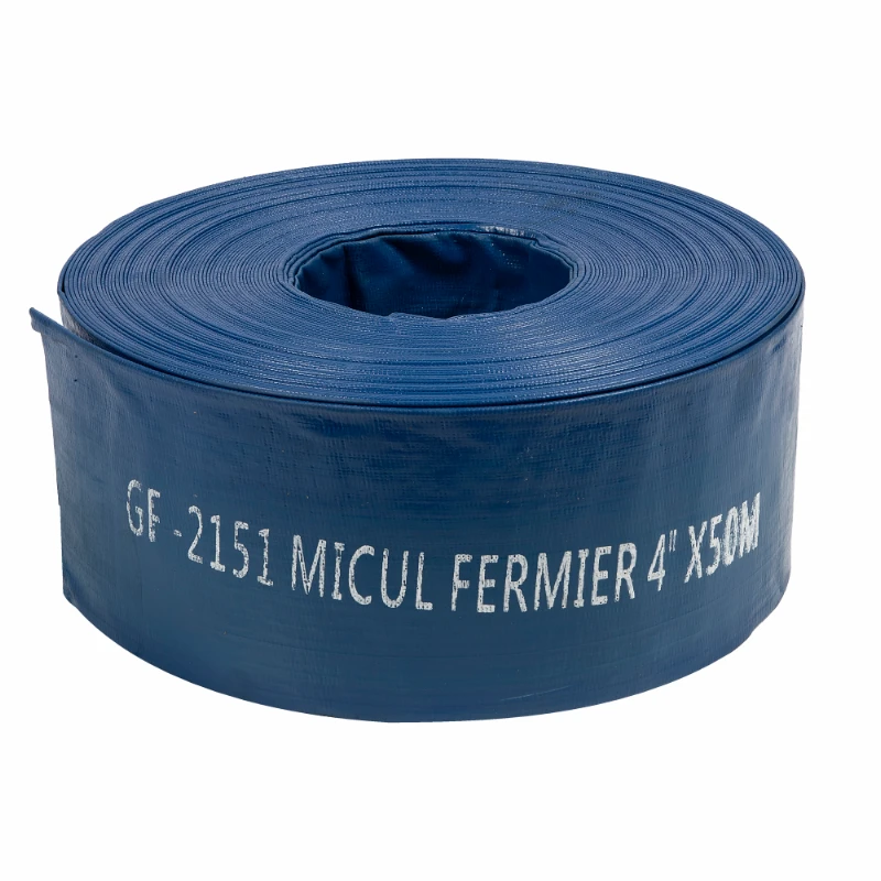 Furtune, banda picurare si accesorii - Furtun apa refulare Flat PVC 4" 50M 2 bar