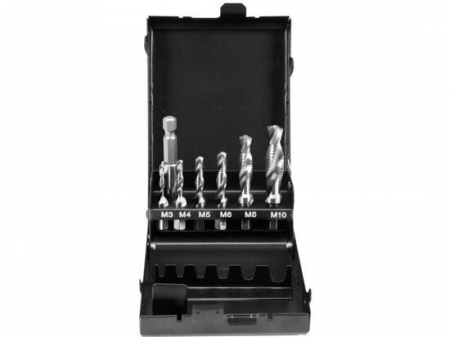 Scule pentru filetare - SET BURGHIE TAROD PRINDERE HEXAGONALĂ, M3-M10, 7 PIESE