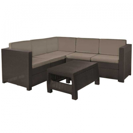 Ansambluri de mobilier - seturi - Set mobilier gradina cu masuta cafea maro Keter Provence