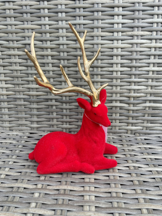 Ren culcat catifea rosie, coarne aurii [1]