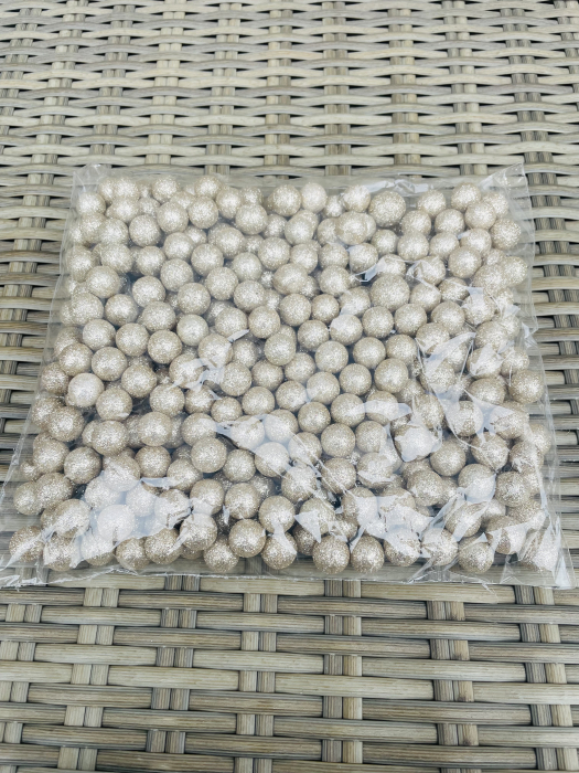 Bilute polistiren 1.5 cm champagne sclipici [1]