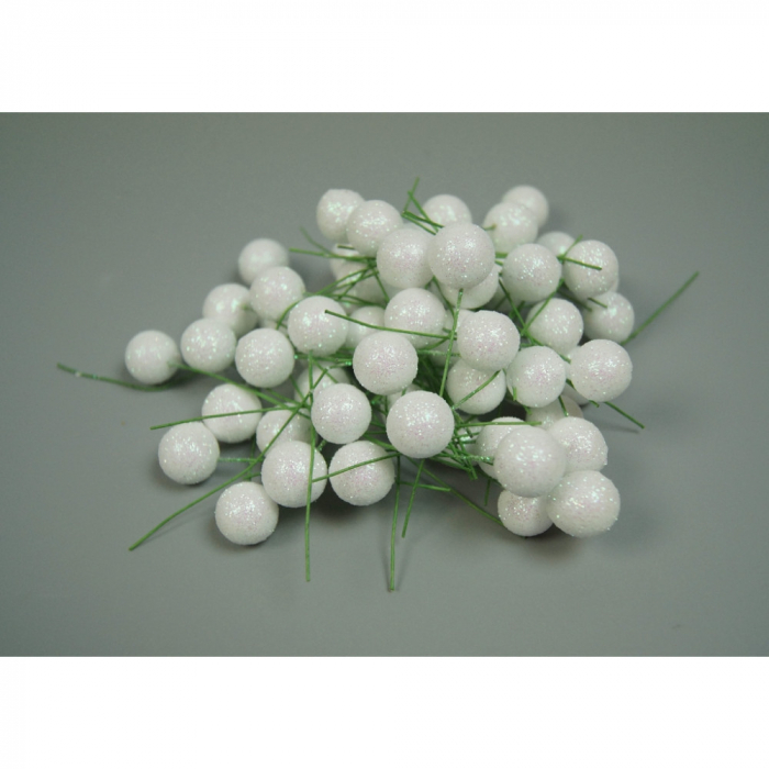 Pick bobite albe glitter 1,5 cm [1]