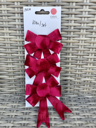 CRACIUN MAGIC - Set 3 funde grena 12 cm