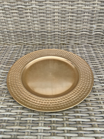 CRACIUN 2026 - Platou auriu 33 cm