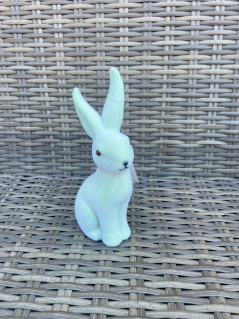 PASTE - Iepure catifea fistic in sezut 20 cm