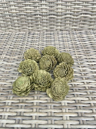 Shola - Shola Ming verde Olive 6 cm, 9 capete