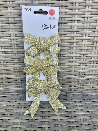 CRACIUN MAGIC - Set 3 funde aurii 10 cm