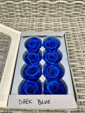 Dimensiune MEDIUM(Diametru:4.5-5cm, inaltime:3.5-4cm. - Trandafir Medium Dark Blue