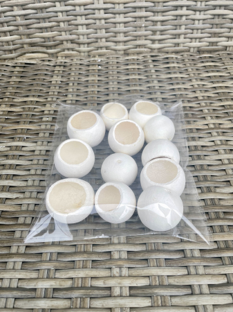 CRACIUN MAGIC - Bell Cup alb 3-4 cm