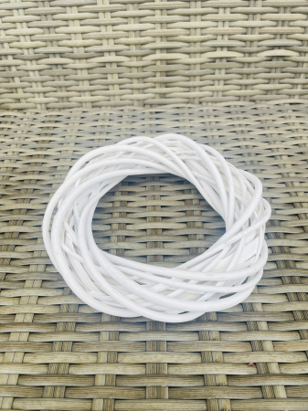 CRACIUN MAGIC - Coronita ratan alba 20 cm