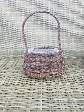 COSURI - Cos gentuta nuiele maro cu toarta