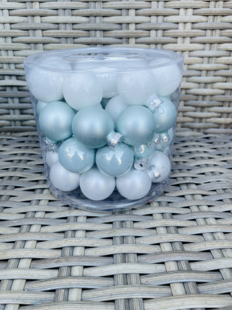 CRACIUN MAGIC - Glob sticla mix 10- 45 buc,3cm