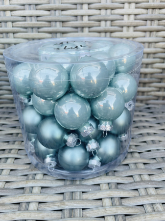 CRACIUN MAGIC - Glob sticla mix 13- 45 buc,3cm