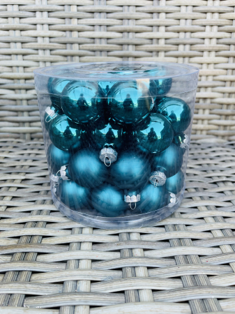 CRACIUN MAGIC - Glob sticla mix 4- 45 buc,3cm