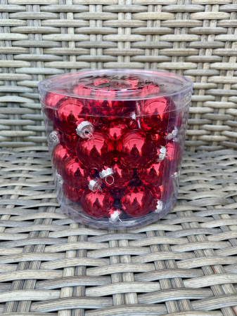 CRACIUN MAGIC - Glob sticla mix 5- 45 buc,3cm