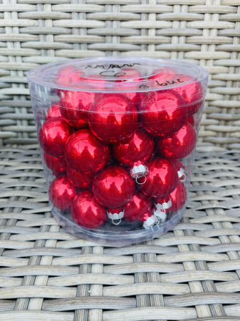 CRACIUN MAGIC - Glob sticla mix 6- 45 buc,3cm