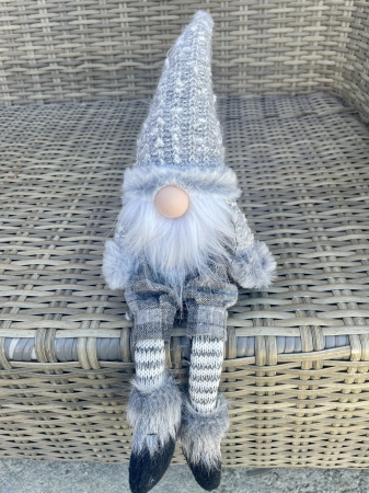 CRACIUN MAGIC - Gnom gri cu picioare atarnate