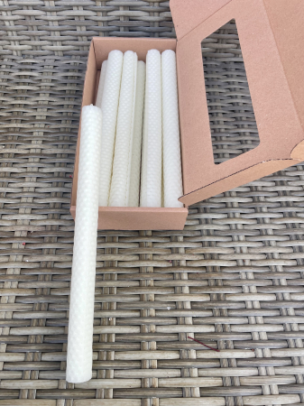 CRACIUN MAGIC - Lumanari fagure albe, set 10 Buc