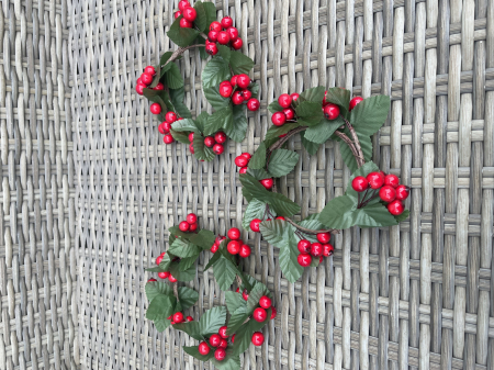 CRACIUN MAGIC - Mini coronita cu berry set 3 bucati