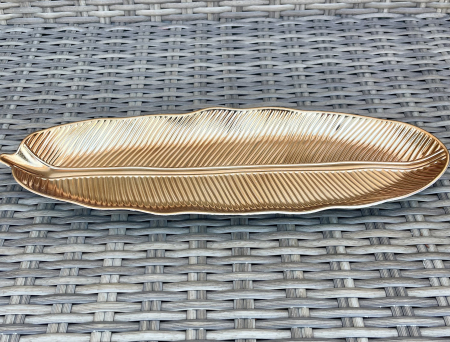 CRACIUN MAGIC - Platou lung frunza aurie