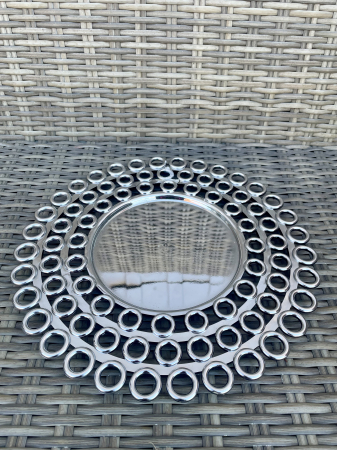 CRACIUN MAGIC - Platou modern argintiu