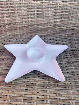 COSURI - Platou stea alb lucios 31 cm