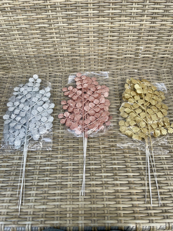 Set 6 Ramuri decorative roz-cupru, cv534 [1]