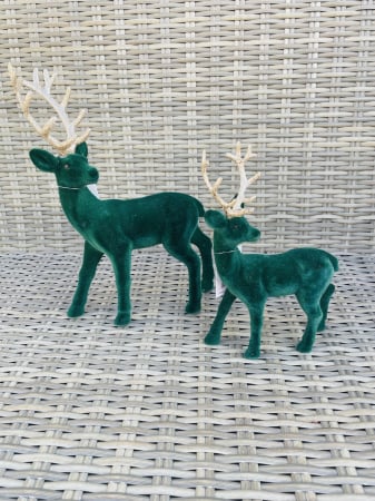 CRACIUN MAGIC - Ren catifea verde smarald