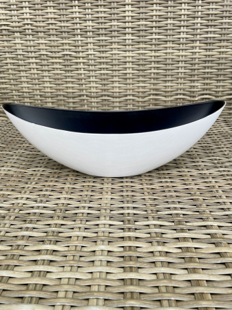 COSURI - Vas tip 'barcuta' alb lucios 39 cm