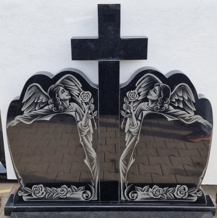 Cruci Granit - MONUMENT FUNERAR GRANIT NEGRU