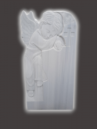 Cruci Marmura - MONUMENT FUNERAR MARMURA ALBA