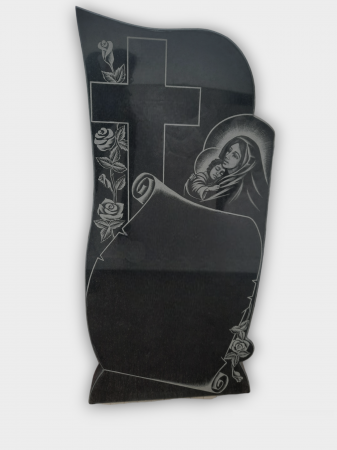 Cruci Granit - MONUMENT FUNERAR GRANIT NEGRU