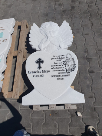 Cruci Marmura - MONUMENT FUNERAR MARMURA ALBA