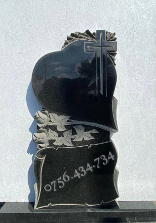 Cruci Granit - MONUMENT FUNERAR GRANIT NEGRU