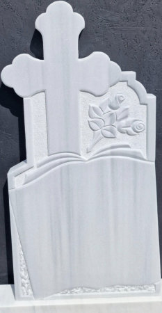 Cruci Marmura - MONUMENT FUNERAR MARMURA ALBA