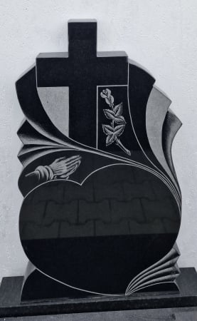 Cruci Granit - MONUMENT FUNERAR GRANIT NEGRU